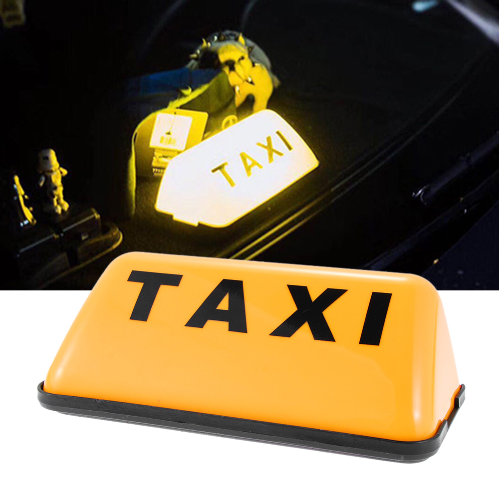 Biển Báo Taxi Màu Vàng Đế Dính