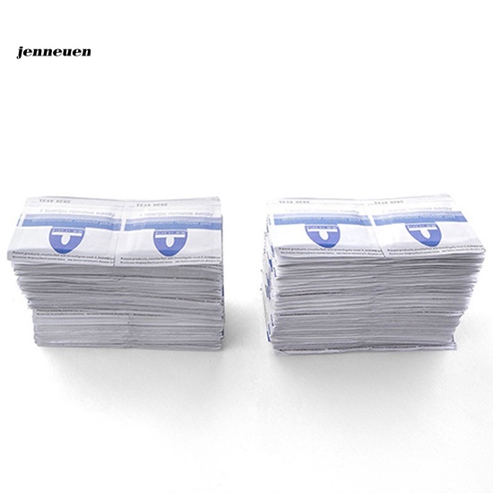 [Hàng mới về] Set 100 túi lá nhôm đựng dung dịch tẩy sơn móng tay nhanh chóng