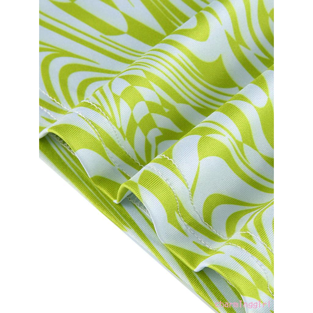 Áo lửng hai dây in họa tiết thời trang cá tính dành cho nữ