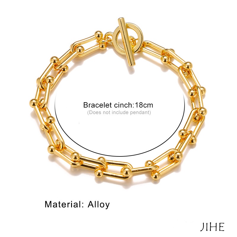 Korean fashion bracelet women silver chain bracelet lovers friendship bracelet jewelry