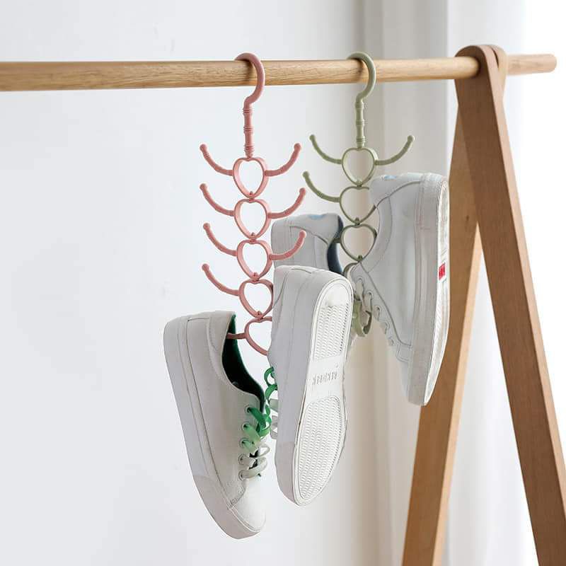 Móc nhựa treo đồ xoay 10 móc tháo được 30x13cm,,,