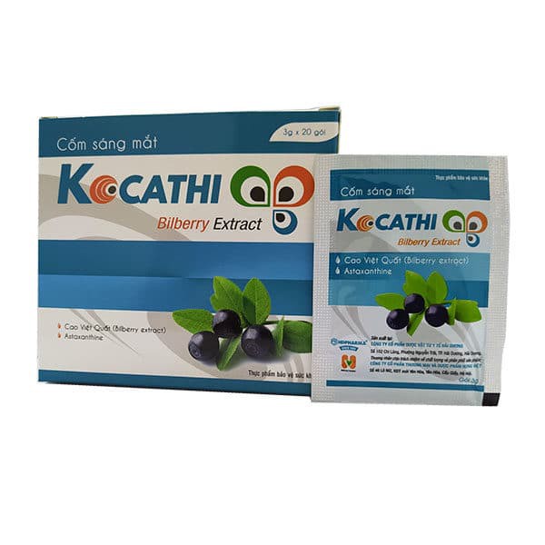 Cốm sáng mắt KOCATHI – Bổ sung chất chống oxy hóa giúp hỗ trợ cải thiện thị lực, giúp giảm mỏi mắt, khô mắt