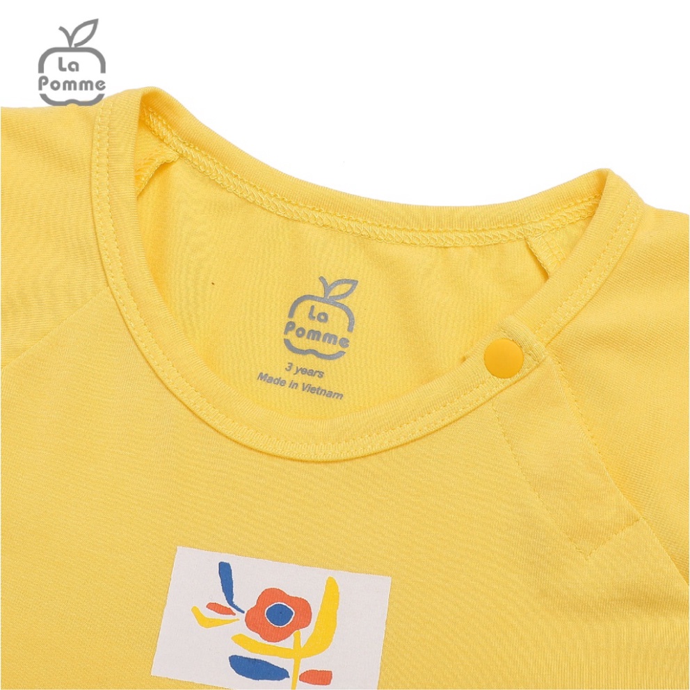 Bộ đồ cộc tay La Pomme sắc màu vui nhộn - Vàng