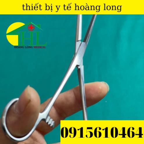 Panh Y Tế, Panh Gắp Phẫu Thuật, Pen Kẹp Y Tế, Panh Cong Có Mấu 16cm - Hàng Pakistan