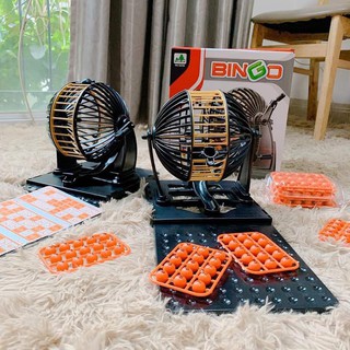Bộ đồ chơi lôtô bingo lồng sắt 100%
