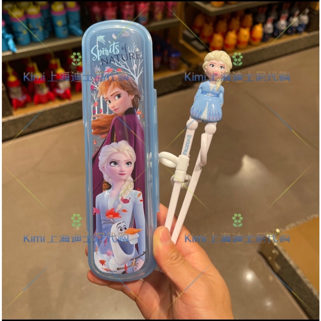 Các set bộ dụng cụ ăn uống 2,3,4 món muỗng + đũa + nĩa + hộp Disney hình công chúa Elsa Frozen 2