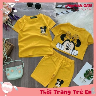 (GIÁ 1 BỘ SIÊU RẺ TẬN XƯỞNG) Bộ Đồ Bé Gái MKEY In Sau Lưng Từ 7kg Đến 25kg