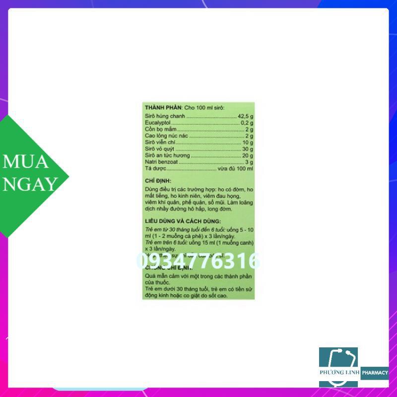 Siro thảo dược Eugica 100ml