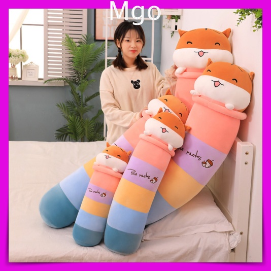 [Hàng Có Sẵn- Quà Tặng ] Gấu Bông Teddy Hình Con Sóc Hạt Dẻ Gối Ôm Nhồi Bông Siêu Dễ Thương Size 70cm
