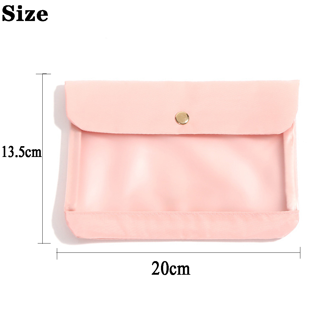 [Hàng mới về] Túi đựng khẩu trang trong suốt chống bụi chống nước nhiều màu sắc có thể giặt sạch tiện lợi