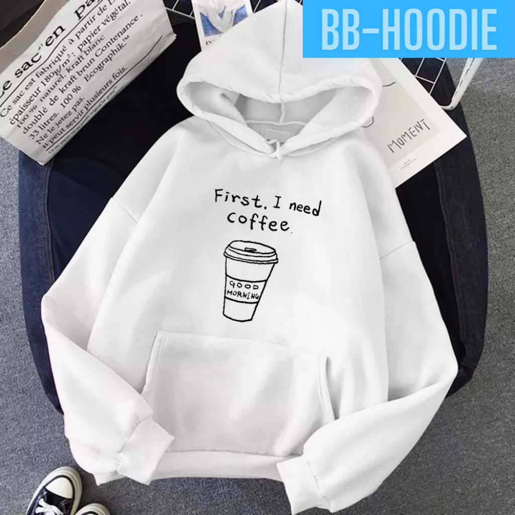 ÁO KHOÁC HOODIE NỈ UNISEX COFFEE FORM RỘNG NAM NỮ NHIỀU MÀU CỰC ĐẸP