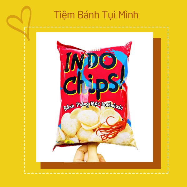 Bánh Snack phồng mực Indonexia 40g