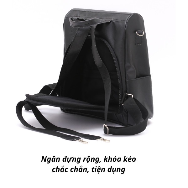 Balo nam nữ thời trang chống nước, khóa sau chống trộm an toàn da PU cao cấp