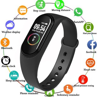 [ĐỒNG HỒ HỖ TRỢ THEO DÕI SỨC KHỎE] Đồng Hồ Thông Minh M4 Cao Cấp - Vòng Đeo Tay Thông Minh Đo Nhịp Tim Theo Dõi Sức Khỏe