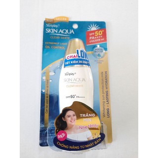 chống nắng dưỡng da trắng mịn sunplay skin Aqua nắp đồng TUÝP LỚN 55g