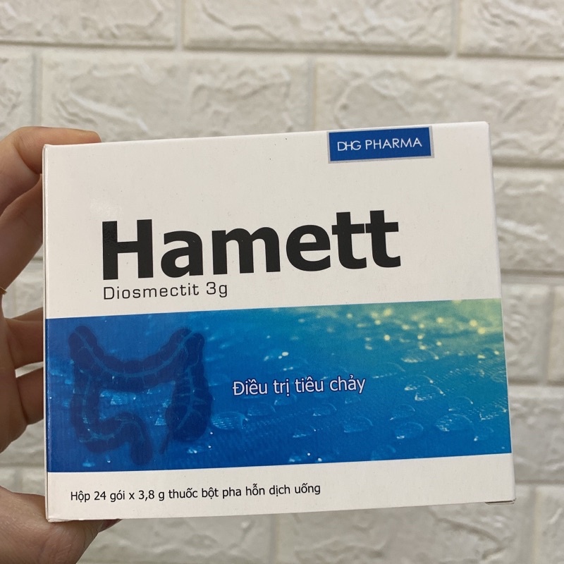 Hamett hỗn trợ các chứng đau bụng , tiêu chảy - Hộp 24 gói
