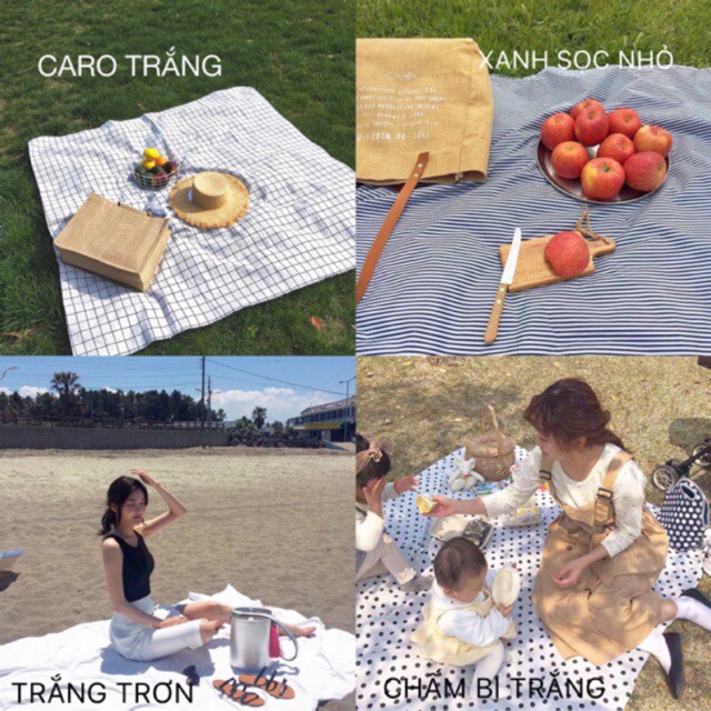 Thảm Trải Picnic Và Đi Biển, Đi Du Lịch Bằng Vải Canvas