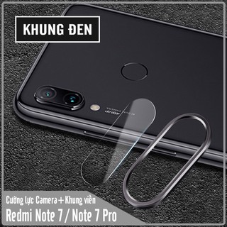 Bộ bảo vệ Camera Xiaomi Redmi Note 7 / Note 7 Pro Cường Lực CAMERA + Khung viền Nhôm CAMERA