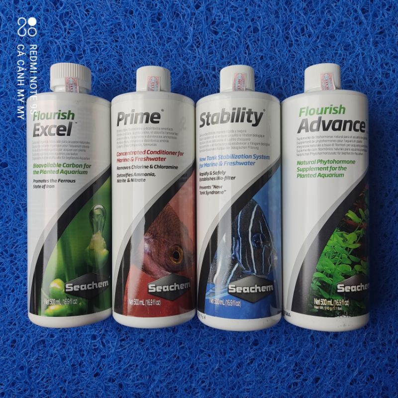 Vi sinh Stability | Xử lý nươc Prime | Flourish Advance | Flourish Excel của Seachem 500ml và 250ml