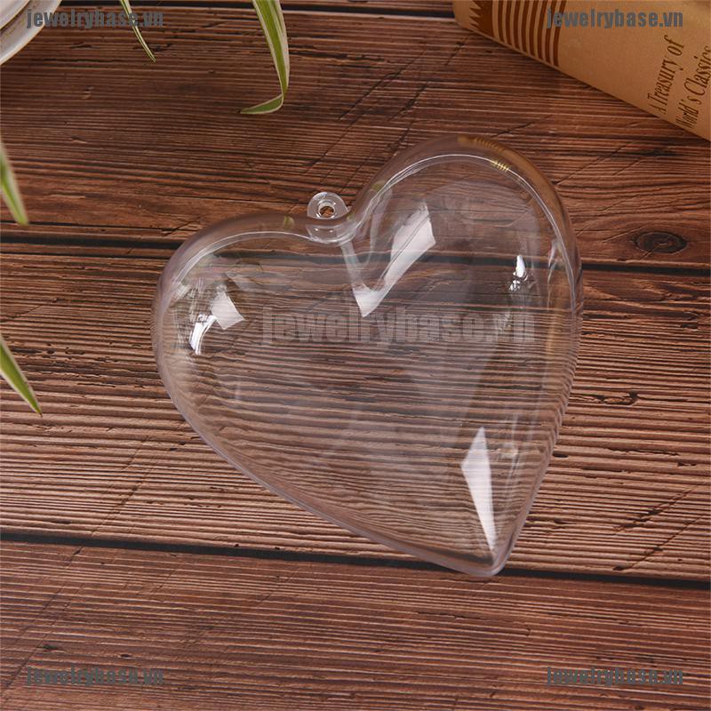 Khuôn bằng nhựa hoạ tiết hình trái tim dễ thương để làm bom tắm