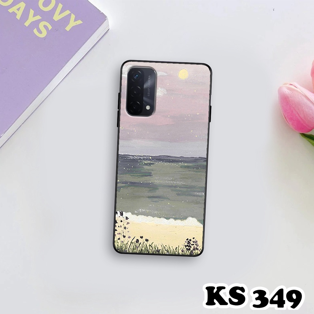 Ốp lưng Oppo A95 - Oppo A95 5G - Oppo A96 - Ốp in hình Cánh đồng hoa - Chất liệu TPU siêu bền