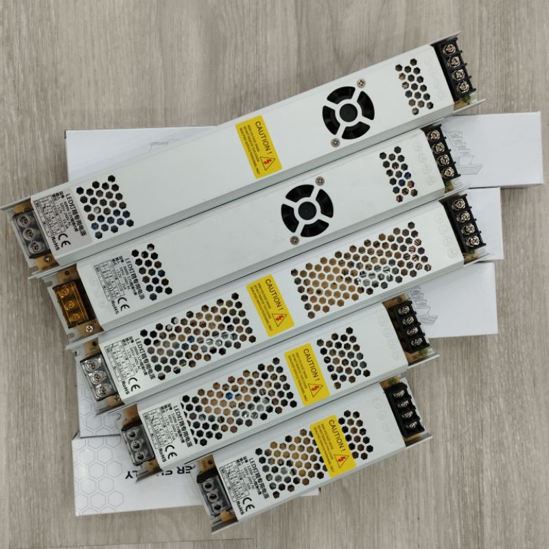 Nguồn 12V 5A, 10A, 12.5A, 16.7A, 25A, 33A nguồn mỏng, dẹt. chuyên dùng cho đèn led nội thất
