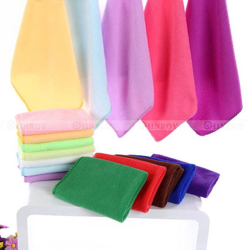 Set 2/6/10 khăn vải sợi nhỏ lau làm sạch ô tô đa dụng