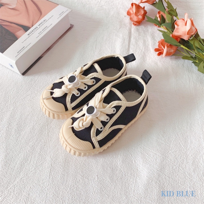 Giày Vải Canvas Đế Mềm Thoáng Khí Phong Cách Hàn Quốc Thời Trang Xuân Thu Cho Bé