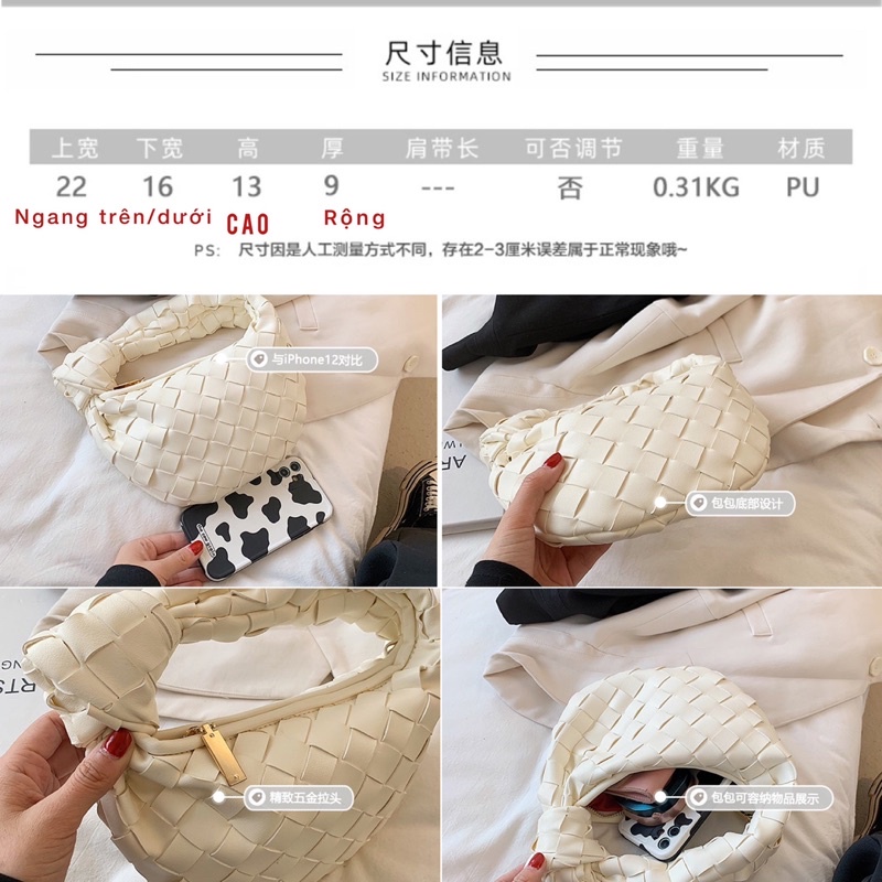 Túi xách cầm tay đủ màu mẫu mới xinh xắn hàng cao cấp siêu hot ♥️