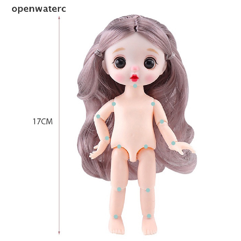 Búp Bê Đồ Chơi Mini 16cm 13Cm Mắt 3D Có Thể Di Chuyển