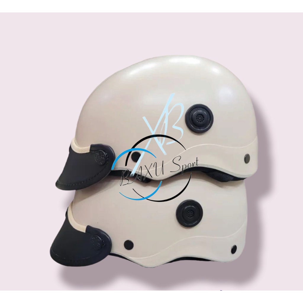 Nón Bảo Hiểm 1/2 Đầu - Màu Sơn Nhám PHỦ 3 LỚP TỐT CHỐNG HAO MÒN THEO THỜI GIAN - Có Lỗ Thông Gió - Hợp Với Nam &amp; Nữ