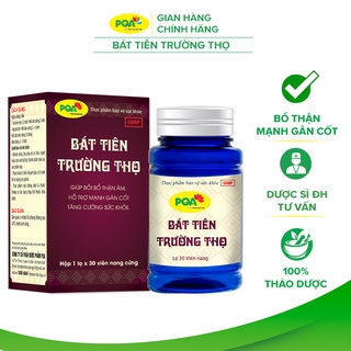Viên nang Bát Tiên Trường Thọ PQA Giúp Bồi Bổ Thận Âm, Mạnh Gân Cốt Và Tăng Cường Sức Khỏe Hộp 30 Viên
