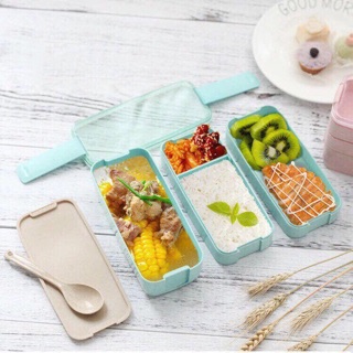 Hộp cơm 3 tầng lúa mạch