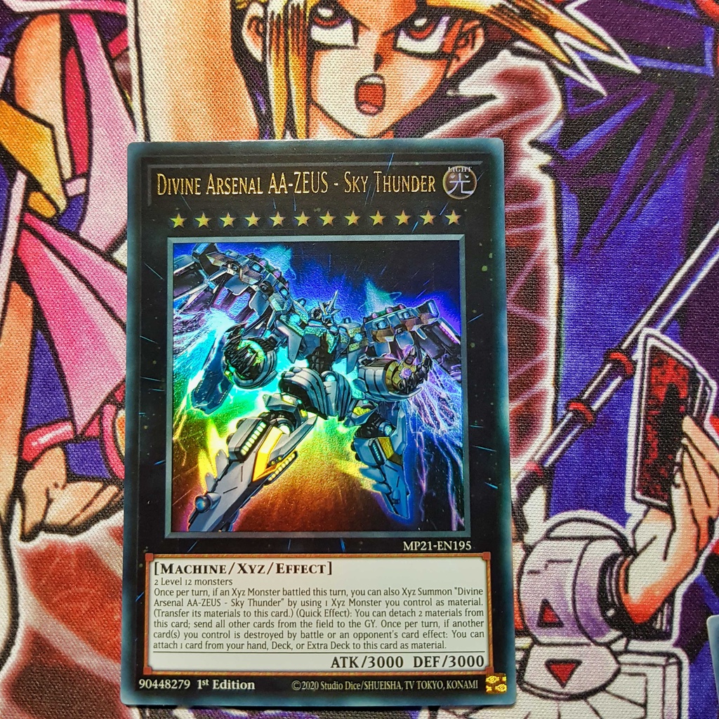 Thẻ bài Yugioh chính hãng | Divine Arsenal AA-ZEUS - Sky Thunder | MP21 Ultra rare.