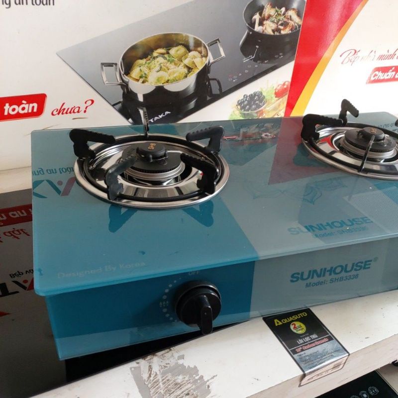 Bếp Gas Đôi Kính Cao Cấp SUNHOUSE SHB3336