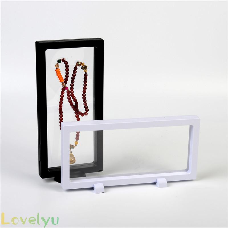 Floating Display Case Protection Stand Container Organizer Transparent Suspension box Jewelry Medal Anti Shock