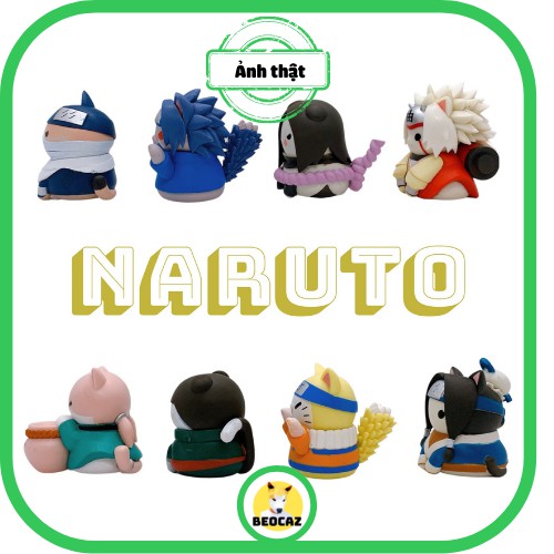 [Ship Hỏa Tốc][Tặng Hộp Bảo Vệ] SET B - Combo MẪU MÈO LỚN 6cm Mô Hình mèo chibi set 08 nhân vật Naruto tsum tsum