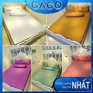 Ga gối đũi, bộ ga gối drap giường, set 1 ga giường + 2 vỏ gối + 1 vỏ gối ôm Gago