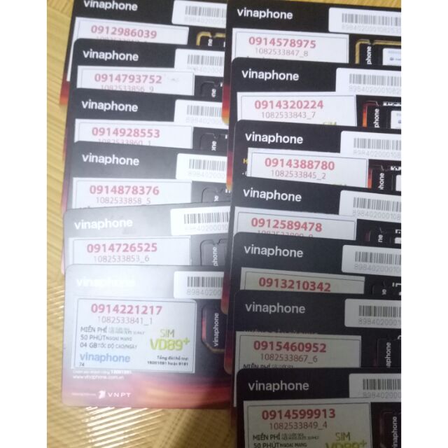 Sim vina vd89p, ngày 4gb, số đẹp