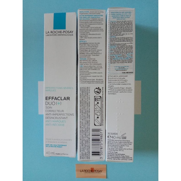 Kem dưỡng da thông thoáng lỗ chân lông ngăn ngừa thâm và mụn La Roche-Posay Effaclar Duo+ 15ml&40ml | BigBuy360 - bigbuy360.vn