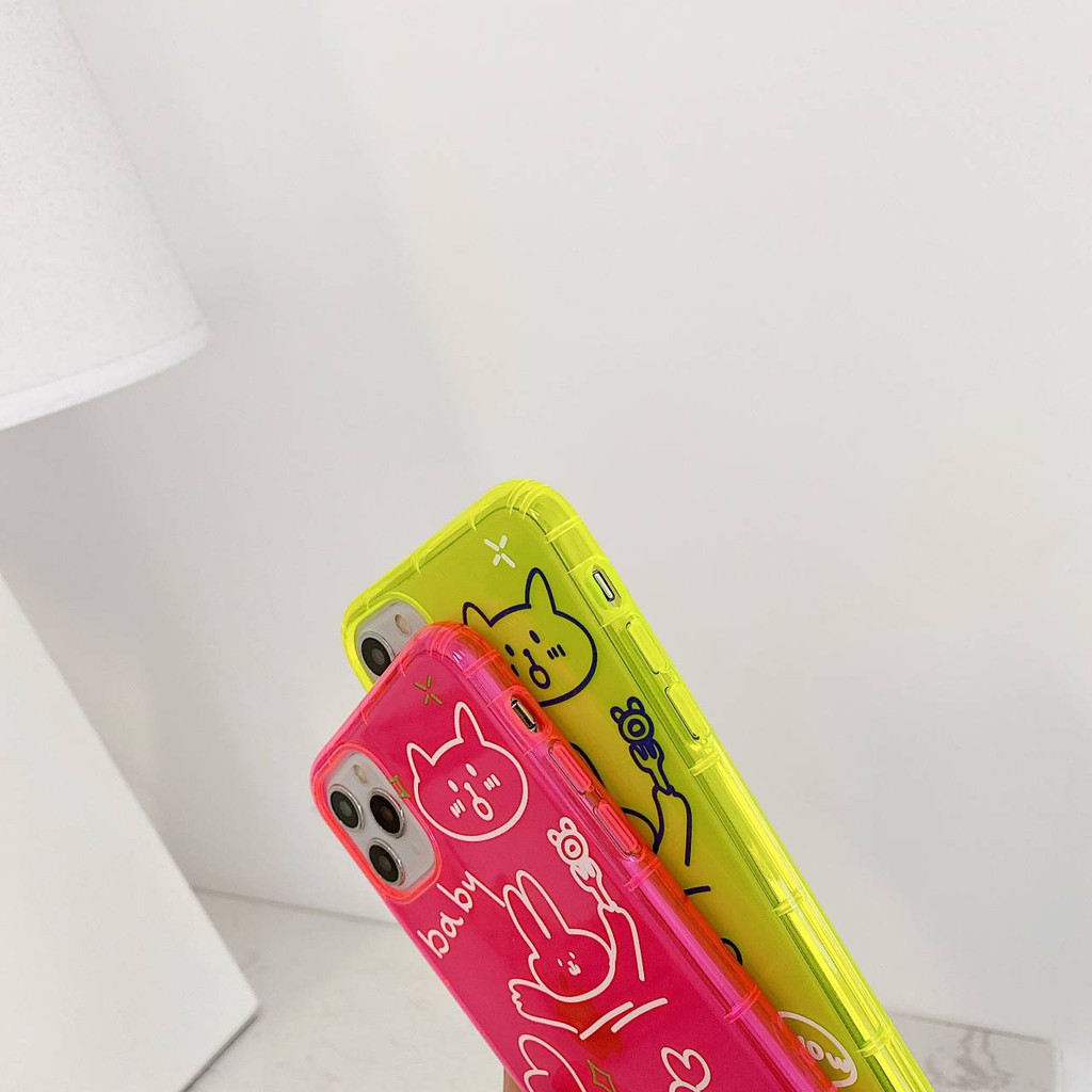 Ốp lưng iphone Baby Bear neon dẻo mềm 5/5s/6/6plus/6s/6splus/7/7plus/8/8plus/x/xr/xs/11/12/pro/max/plus/promax | BigBuy360 - bigbuy360.vn
