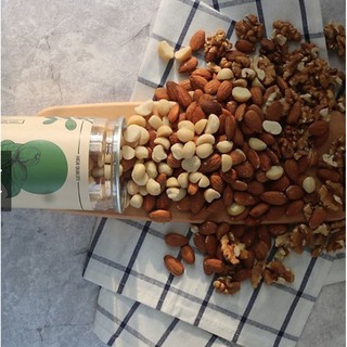 Hạt mix nuts 3 loại hạt dinh dưỡng: hạt óc chó, mắc ca, hạnh nhân – dk harvest