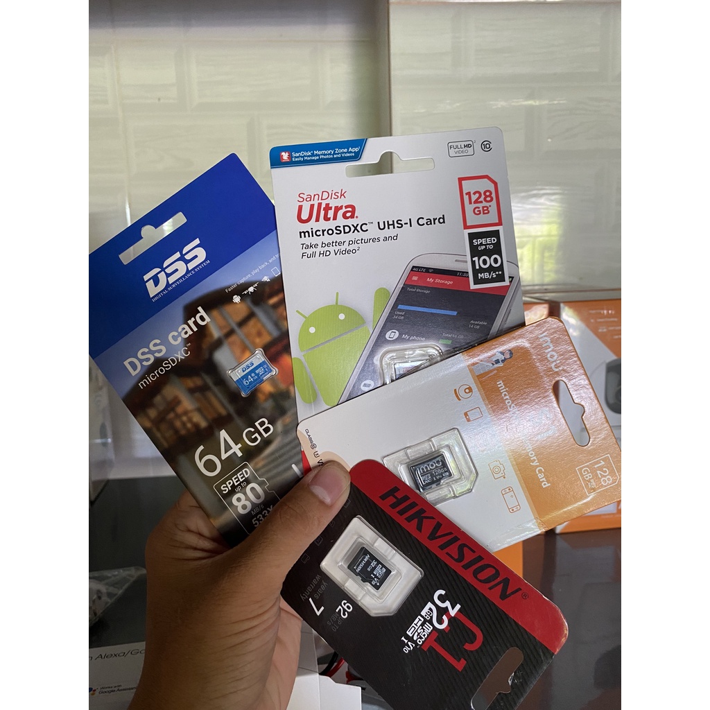 Thẻ Nhớ Chính hãng Chuyên Dụng Cho Camera Sandisk, Imou, Dss, Hikvision, 32Gb 64GB 128 GB bảo hành chính hãng 5 năm