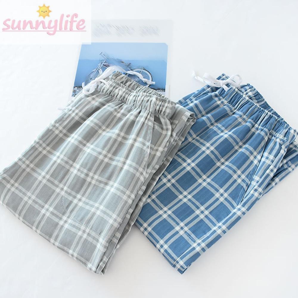 Quần pyjama cotton mềm thoáng khí thoải mái cho nam