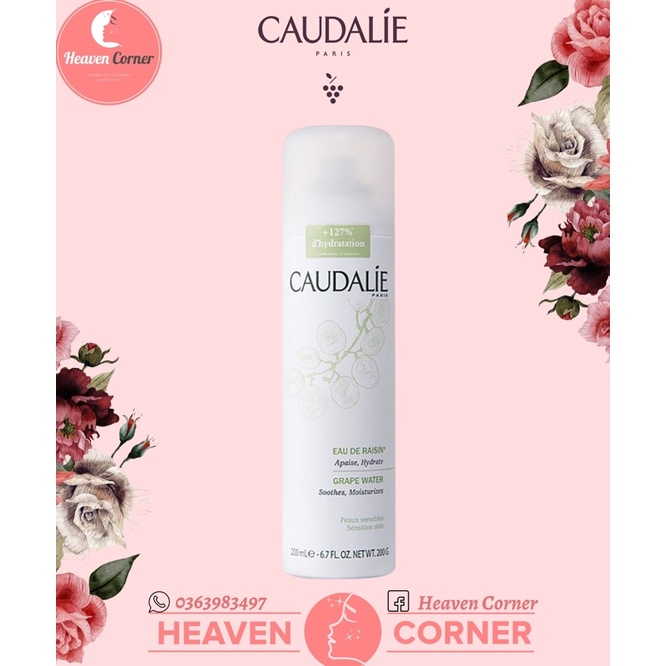 Xịt khoáng Caudalie Grape Water 200ML