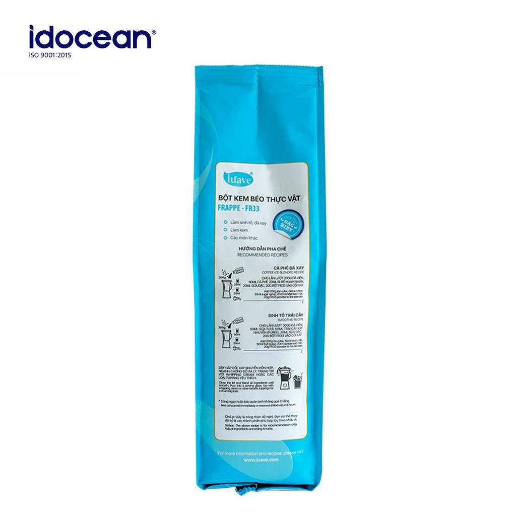 Bột Đá Xay Frappe FR33 LÚAVE 1kg (Bột Frappe, Bột mix chống tách lớp, phân tầng)