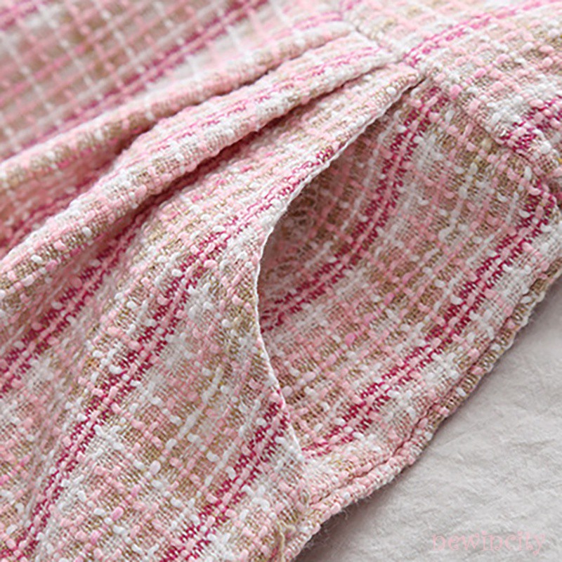 Váy tay dài họa tiết kẻ sọc thời trang xinh xắn dành cho bé gái