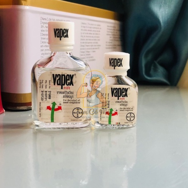 Dầu gió - Thông mũi Vapex Thái Lan 5ml - Bayer Thái Lan Chính Hãng