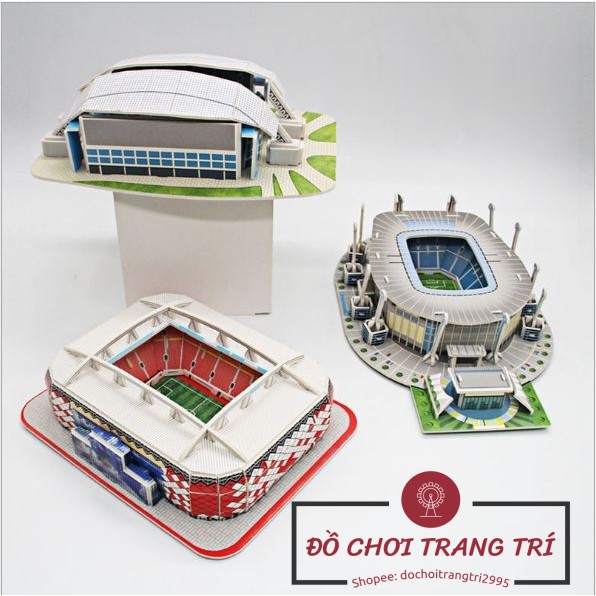 Đồ chơi lắp ráp giấy 3D mô hình sân vận động