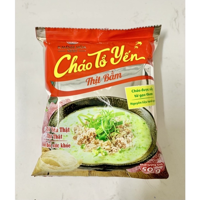 COMBO 5 gói Cháo Tổ Yến vị Thịt Bằm Khánh Hoà Nest 50g